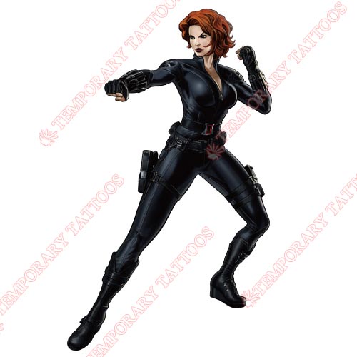 Black Widow Customize Temporary Tattoos Stickers NO.463